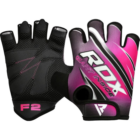 RDX F2 WOMEN PINK GYM WORKOUT GLOVES-1