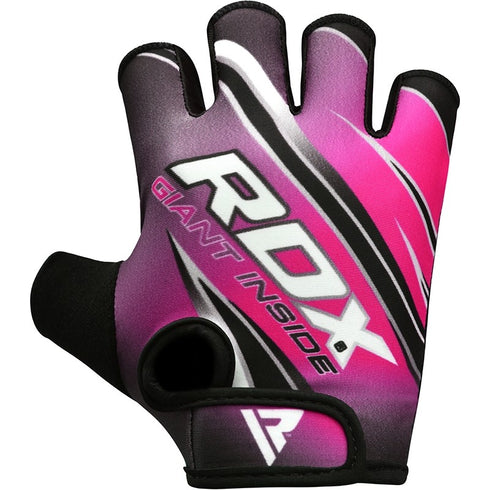 RDX F2 WOMEN PINK GYM WORKOUT GLOVES-3