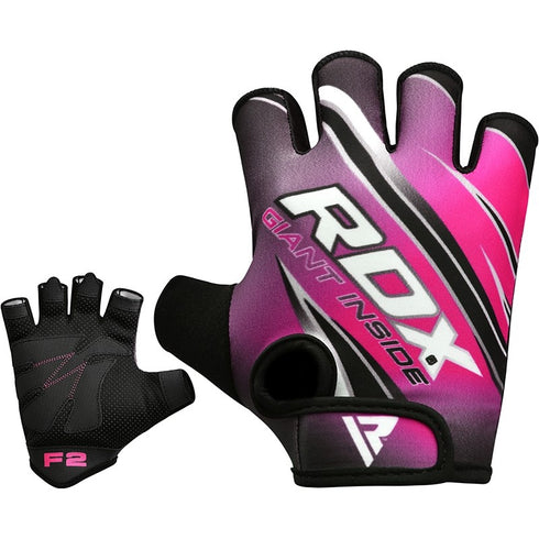 RDX F2 WOMEN PINK GYM WORKOUT GLOVES-4