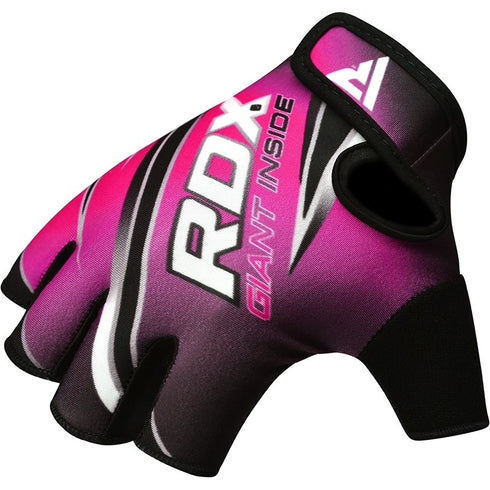 RDX F2 WOMEN PINK GYM WORKOUT GLOVES-5