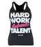 Combat Corner Womens BJJ Life Hard Work Submits Talent Tank-1