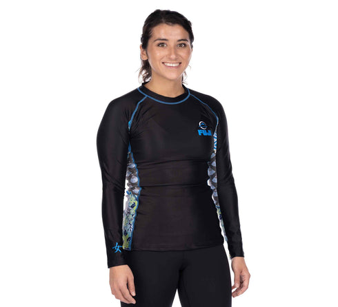 Fuji Kimono Womens Long Sleeve Rashguard