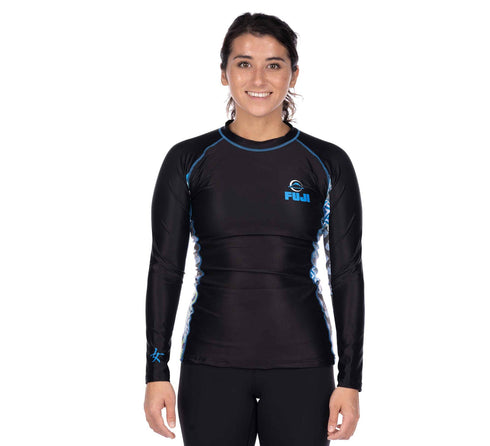 Fuji Kimono Kid's Long Sleeve Rashguard Blue