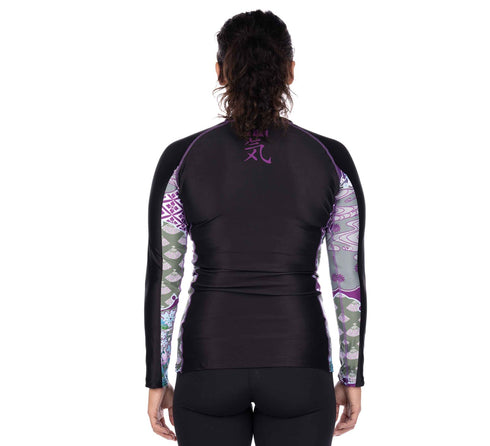 Fuji Kimono Kid's Long Sleeve Rashguard Purple