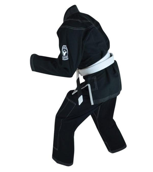 Combat Corner YoungStar Youth Brazilian Jiu Jitsu Form2 GI – FREE WHITE BELT-BLACK-6